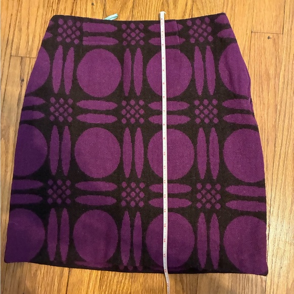 Boden Purple Geometric Pencil Skirt - Picture 2 of 5
